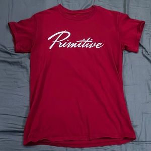 Maroon red primitive skateboarding t shirt. Good condition, worn once or twice.